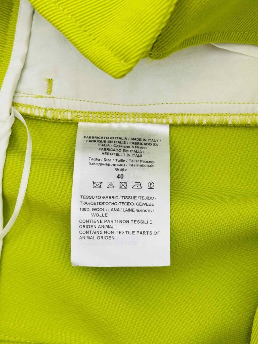 Pre - loved VALENTINO Tailored Lime Green Top & Pants Outfit at Reems Closet