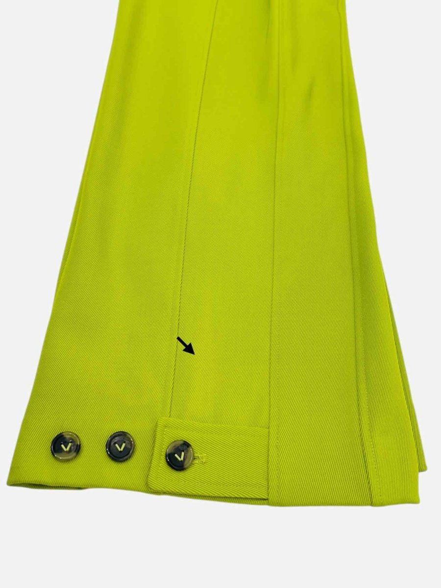 Pre - loved VALENTINO Tailored Lime Green Top & Pants Outfit at Reems Closet