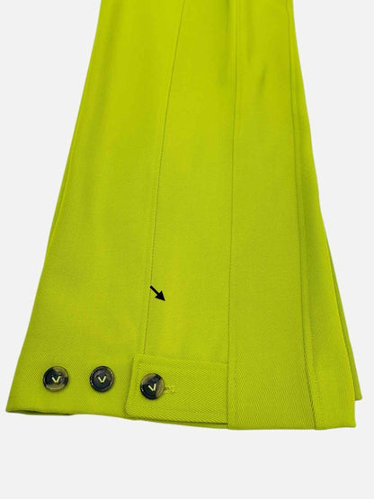 Pre - loved VALENTINO Tailored Lime Green Top & Pants Outfit at Reems Closet