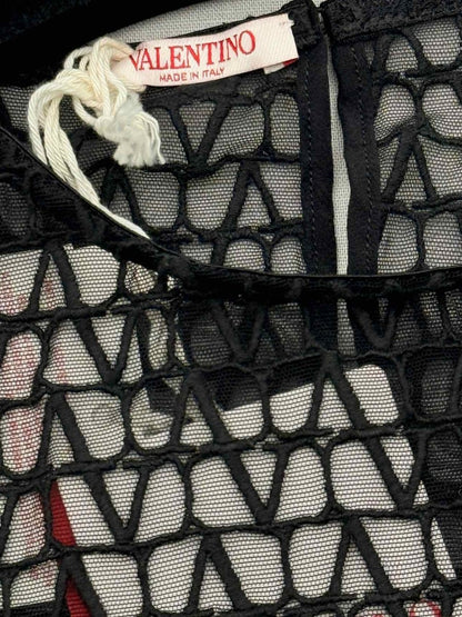 Pre - loved VALENTINO Toile Iconographe Black Size Small Bodysuit at Reems Closet