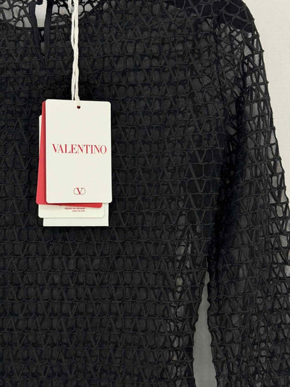Pre - loved VALENTINO Toile Iconographe Black Size Small Bodysuit at Reems Closet