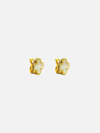 Pre - loved VAN CLEEF & ARPELS Alhambra Earrings at Reems Closet