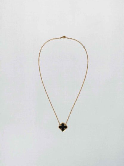 Pre-loved VAN CLEEF & ARPELS onyx 2pc Set at Reems Closet