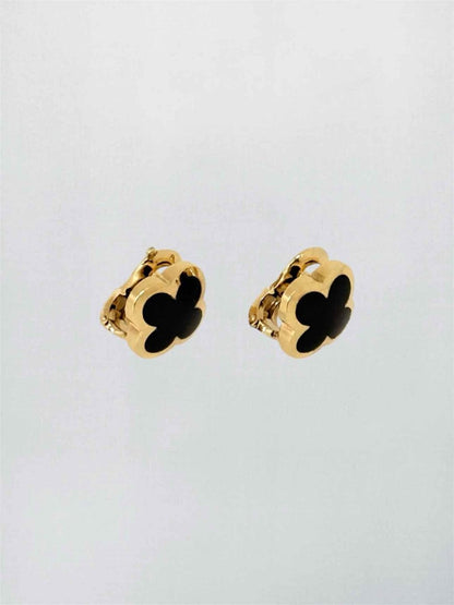 Pre-loved VAN CLEEF & ARPELS onyx 2pc Set at Reems Closet
