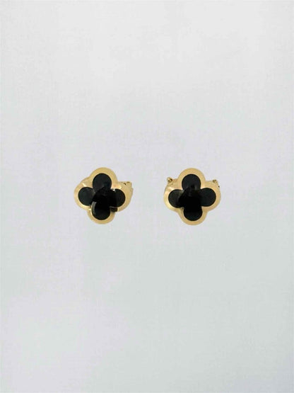 Pre-loved VAN CLEEF & ARPELS onyx 2pc Set at Reems Closet