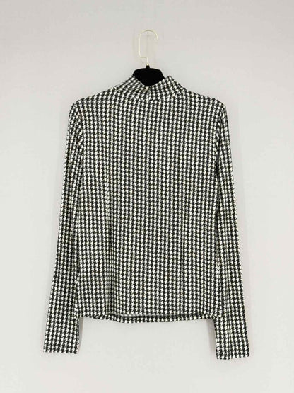 Pre - loved VERONICA BEARD Black & White Checked Size Medium Top at Reems Closet