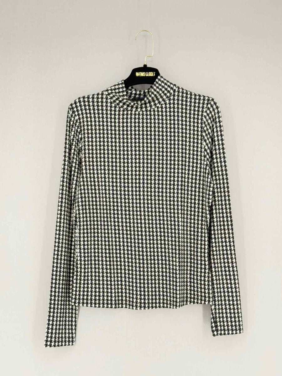 Pre - loved VERONICA BEARD Black & White Checked Size Medium Top at Reems Closet