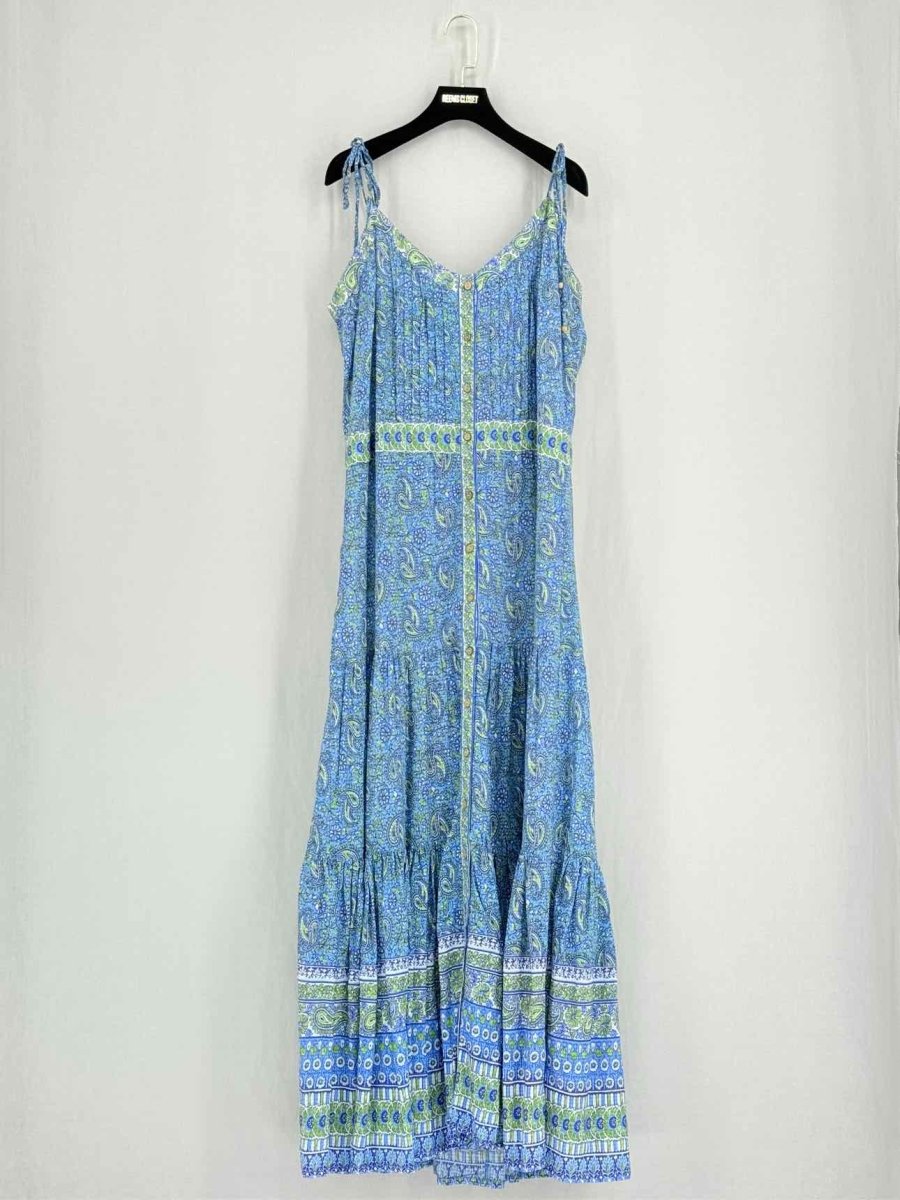 Pre - loved VERONICA BEARD Blue Multicolor Size XLarge Midi Dress at Reems Closet
