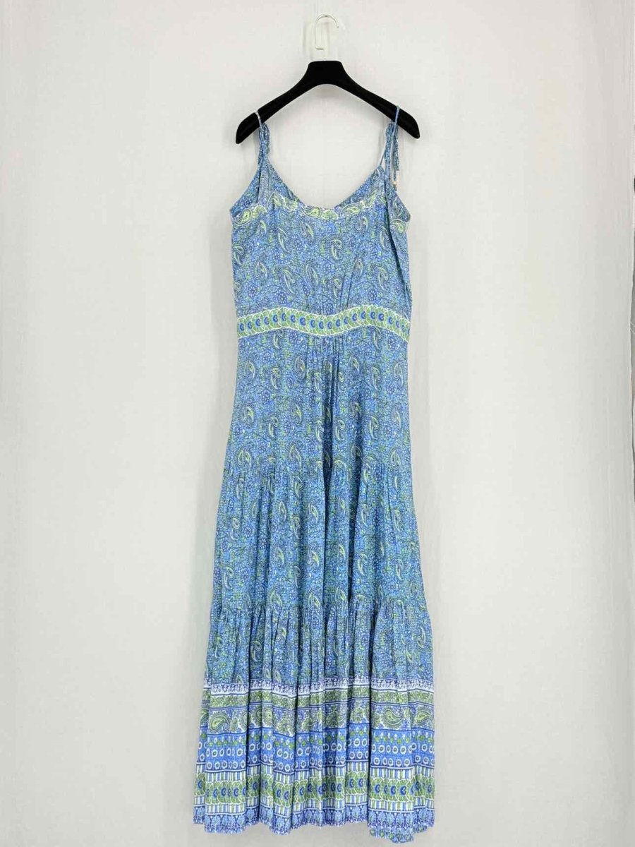 Pre-loved VERONICA BEARD Blue Multicolor Size XLarge Midi Dress at Reems Closet