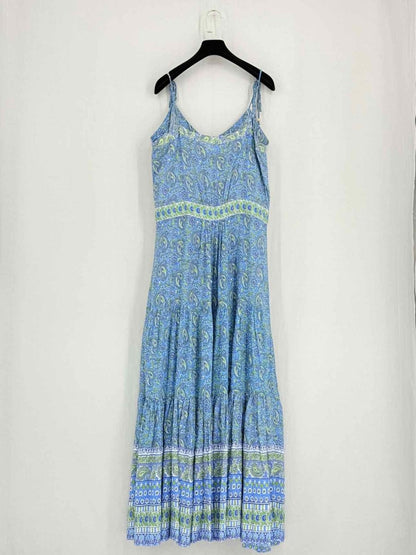 Pre-loved VERONICA BEARD Blue Multicolor Size XLarge Midi Dress at Reems Closet