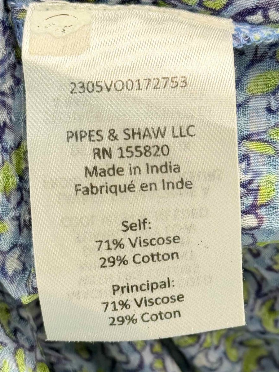 Pre - loved VERONICA BEARD Blue Multicolor Size XLarge Midi Dress at Reems Closet