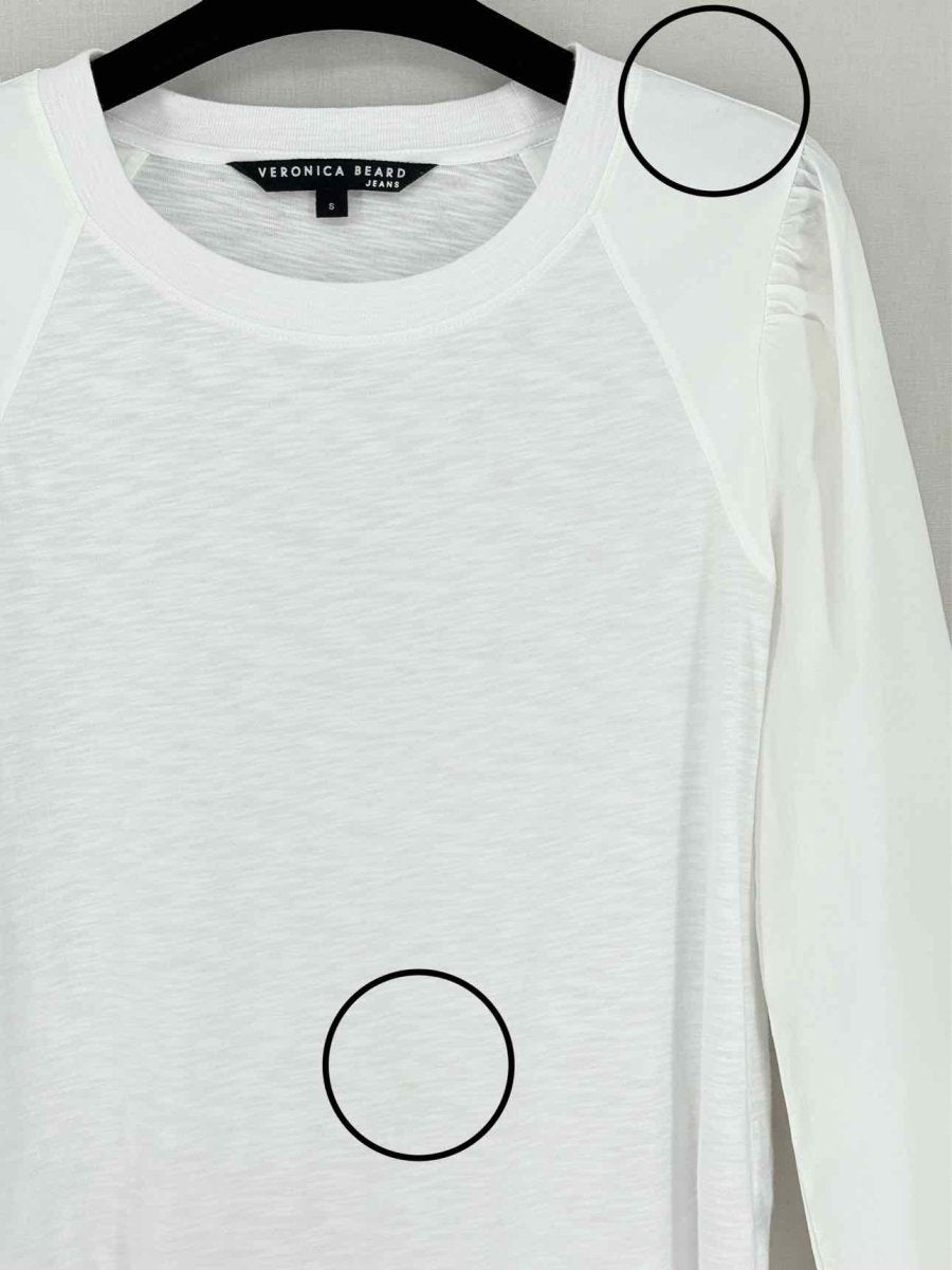 Pre - loved VERONICA BEARD Jeans White Size Small Top at Reems Closet