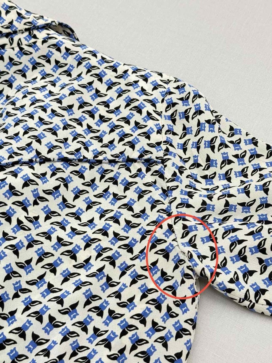 Pre-loved VERONICA BEARD Worth White Multicolor Size US 0 Blouse at Reems Closet
