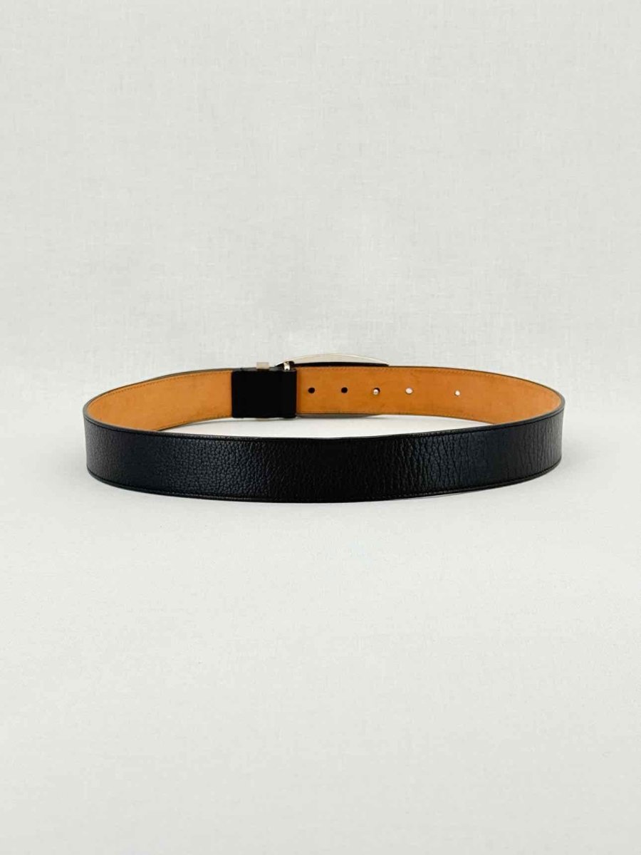 Pre - loved VERSACE Black Belt at Reems Closet