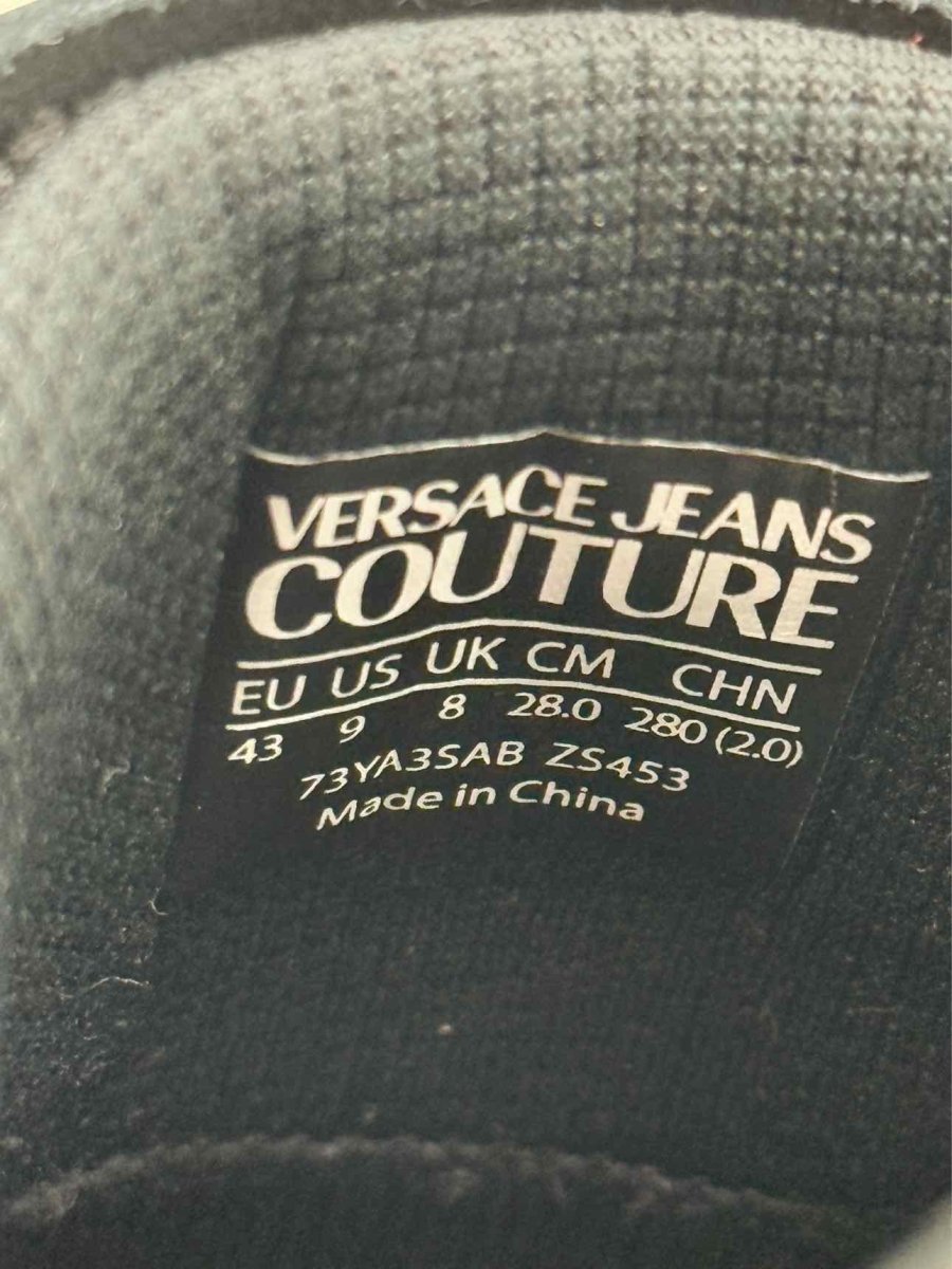 Pre - loved VERSACE Black Size EU 9 Sneakers at Reems Closet