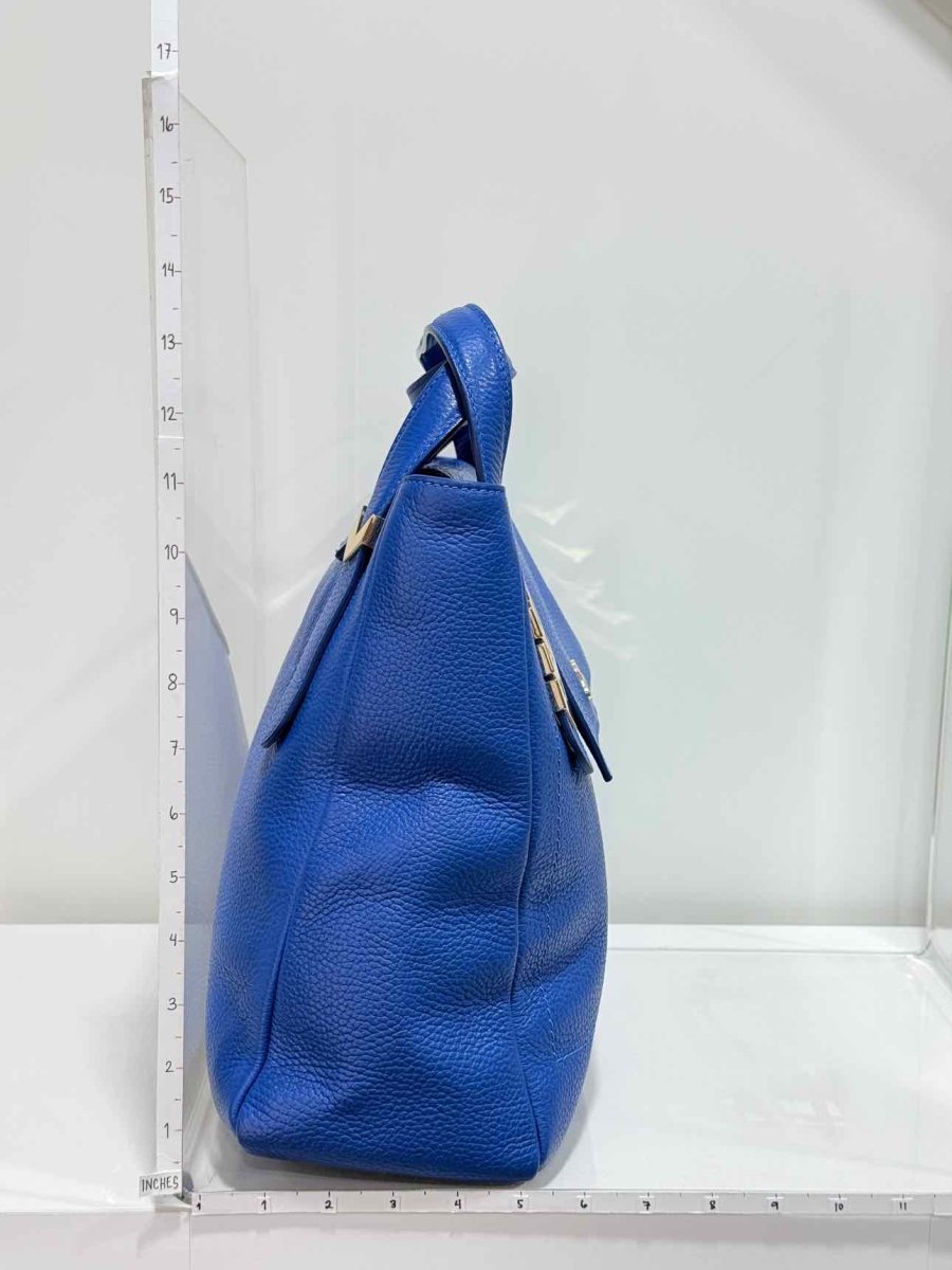 Pre-loved VERSACE COLLECTION Blue Top Handle at Reems Closet