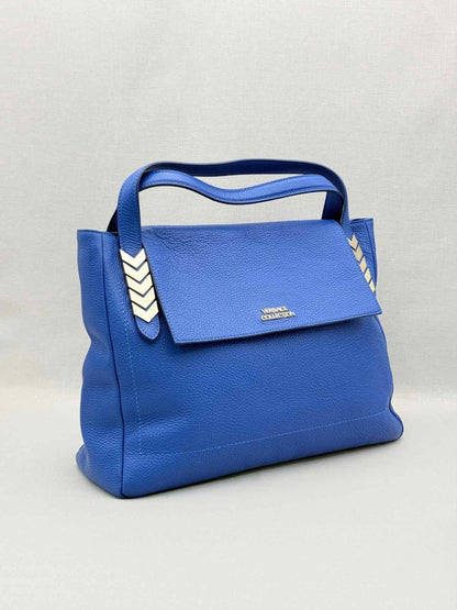 Pre-loved VERSACE COLLECTION Blue Top Handle at Reems Closet