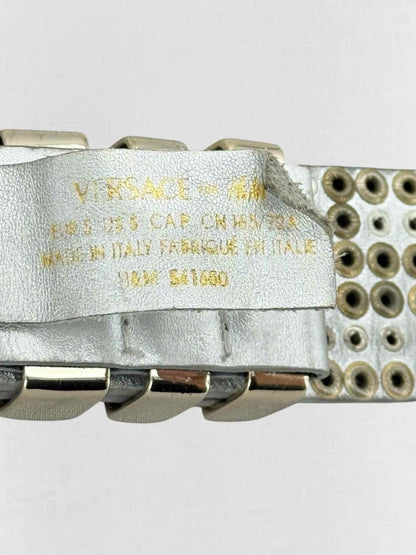 Pre - loved VERSACE Gold Size US 6 Short Dress at Reems Closet