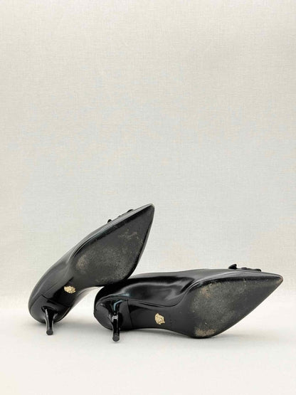 Pre-loved VERSACE Medusa Black Size EU 36 Pumps at Reems Closet