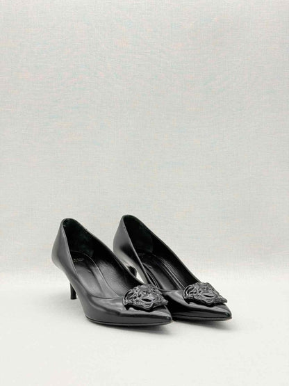 Pre-loved VERSACE Medusa Black Size EU 36 Pumps at Reems Closet