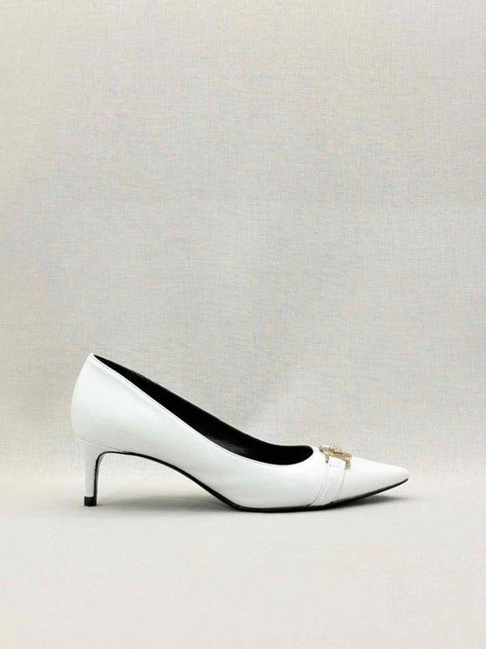 Pre-loved VERSACE Medusa White Size EU 39 Pumps at Reems Closet