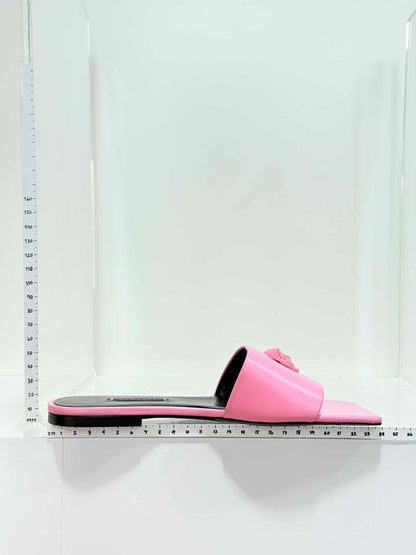 Pre - loved VERSACE Pink Medusa Medallion Size EU 36 Sandals at Reems Closet