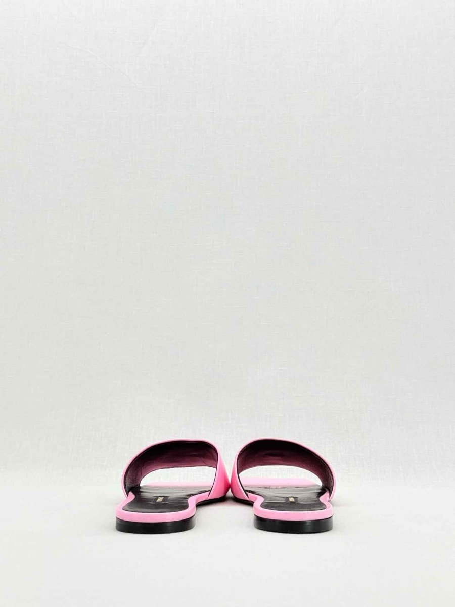 Pre - loved VERSACE Pink Medusa Medallion Size EU 36 Sandals at Reems Closet