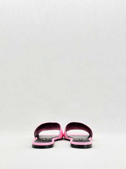 Pre - loved VERSACE Pink Medusa Medallion Size EU 36 Sandals at Reems Closet