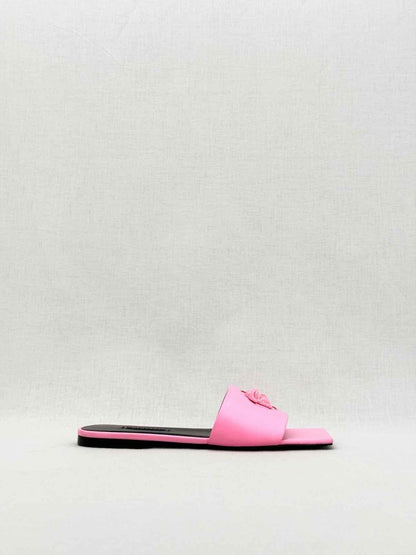 Pre - loved VERSACE Pink Medusa Medallion Size EU 36 Sandals at Reems Closet