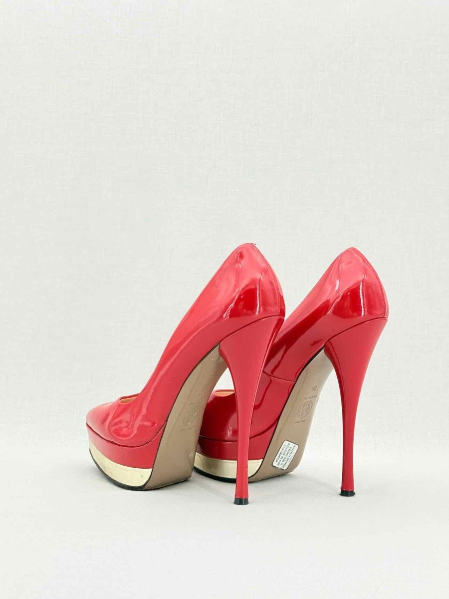 Pre - loved VERSACE Red Size EU 38 Pumps at Reems Closet