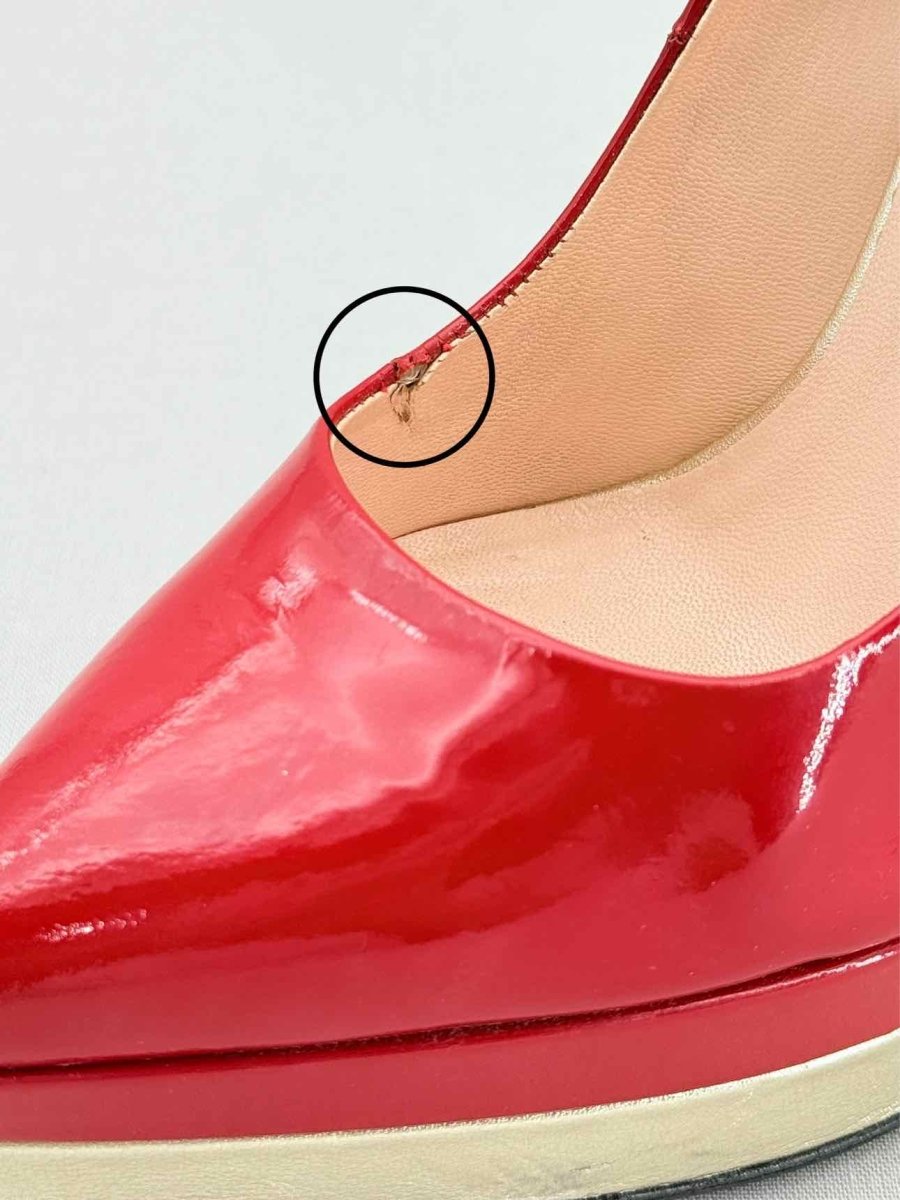 Pre - loved VERSACE Red Size EU 38 Pumps at Reems Closet