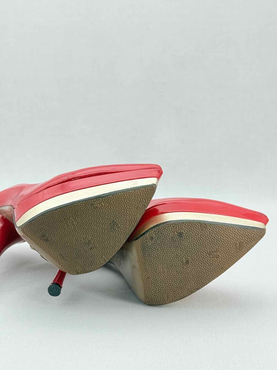 Pre - loved VERSACE Red Size EU 38 Pumps at Reems Closet