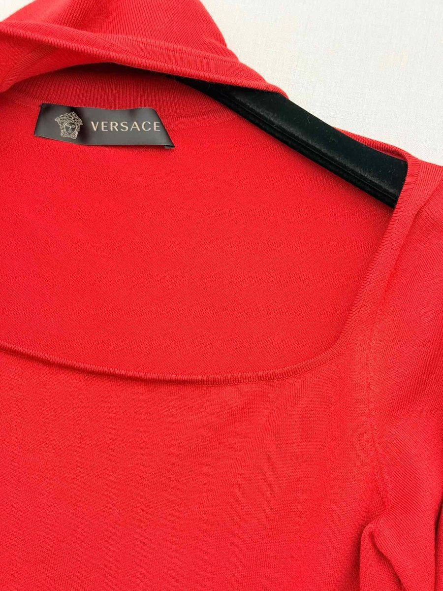 Pre - loved VERSACE Red Size US 4 Top at Reems Closet