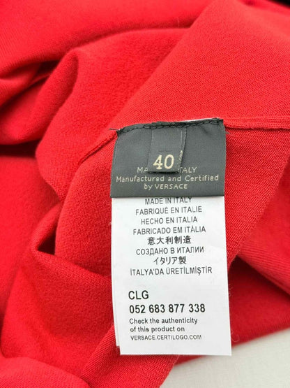 Pre - loved VERSACE Red Size US 4 Top at Reems Closet