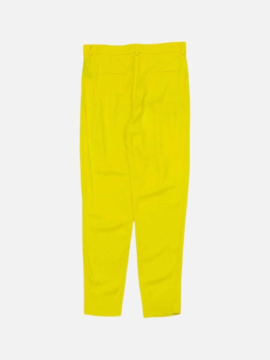 Pre - loved VERSUS Wide Leg Neon Yellow Pants at Reems Closet