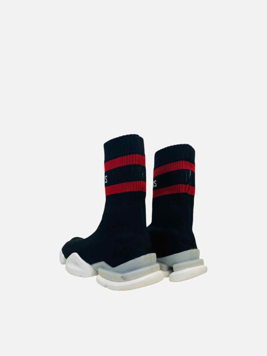 Pre - loved VETEMENTS Sock Runner Black Sneakers at Reems Closet