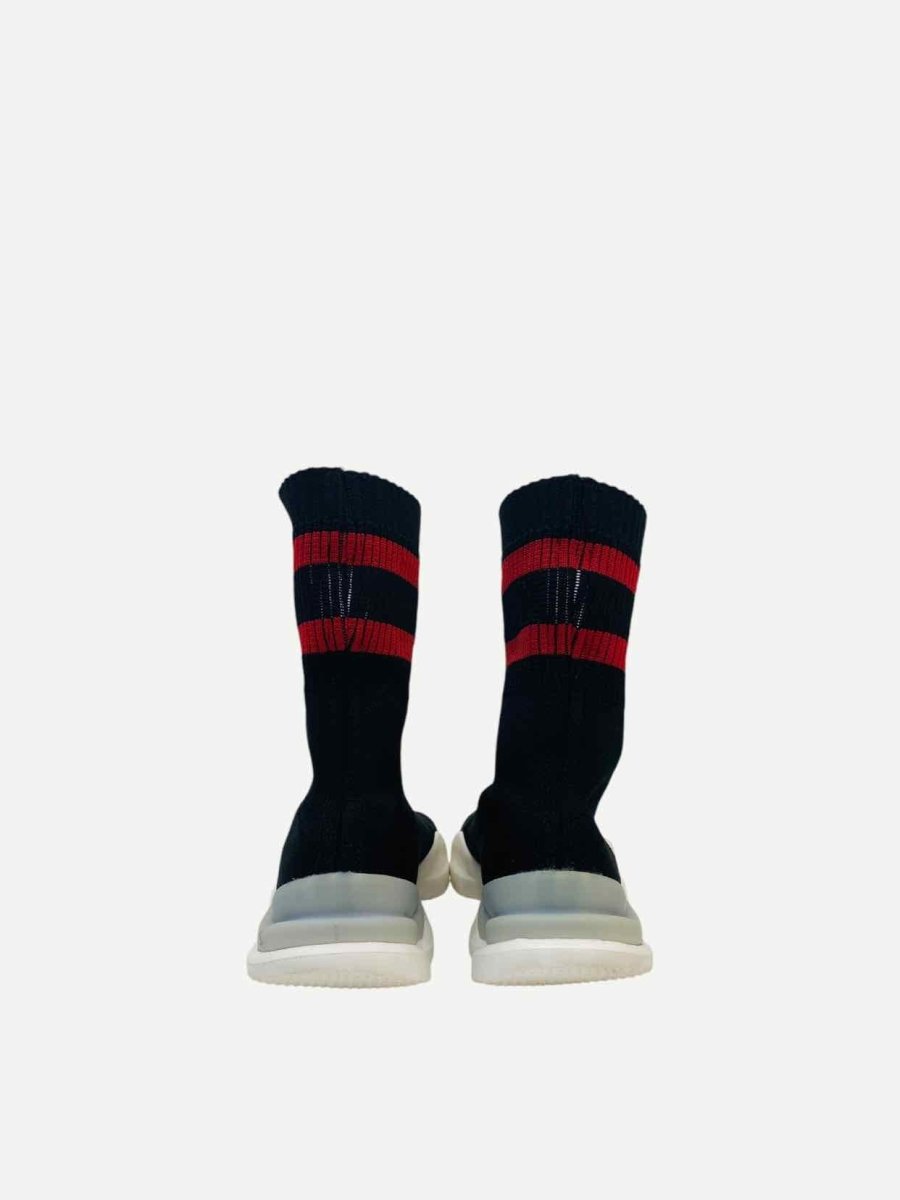 Pre - loved VETEMENTS Sock Runner Black Sneakers at Reems Closet