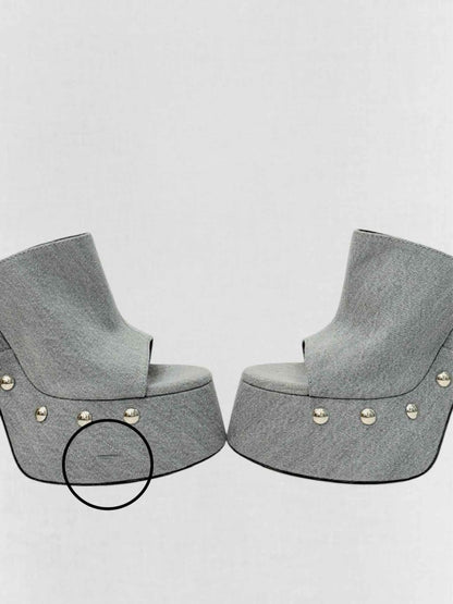 Pre - loved VIC MATIE Grey Size EU 37 Heeled Sandals at Reems Closet