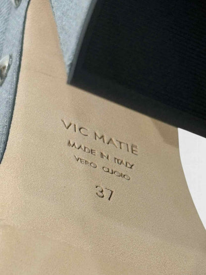 Pre - loved VIC MATIE Grey Size EU 37 Heeled Sandals at Reems Closet