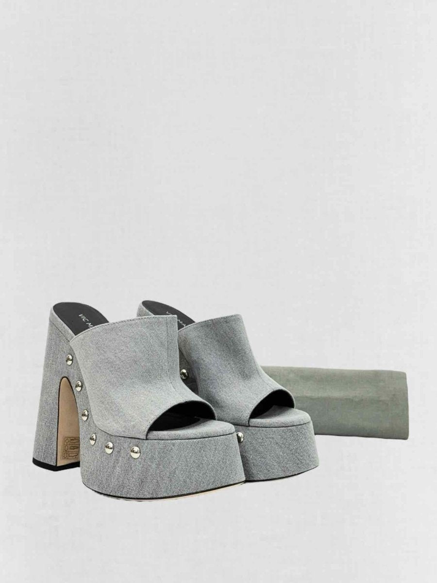 Pre - loved VIC MATIE Grey Size EU 37 Heeled Sandals at Reems Closet