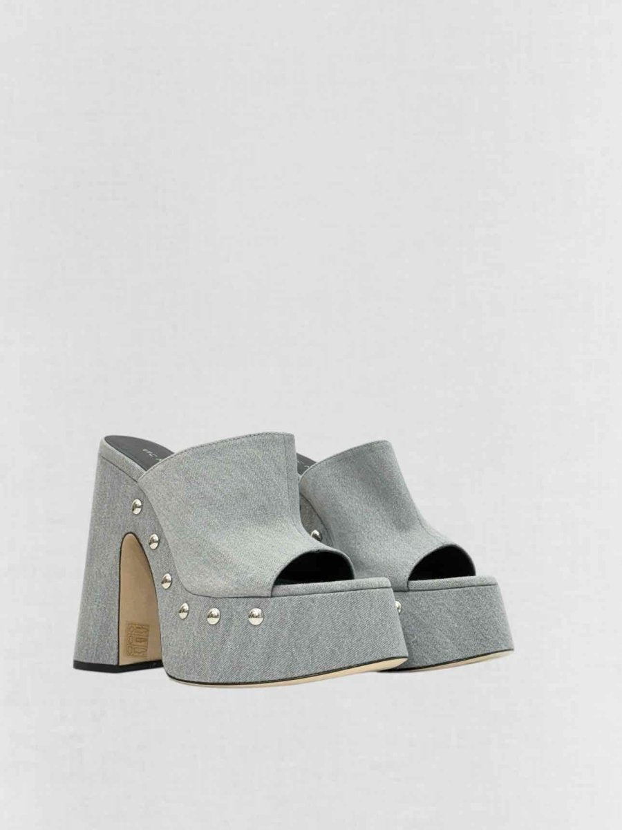 Pre - loved VIC MATIE Grey Size EU 37 Heeled Sandals at Reems Closet