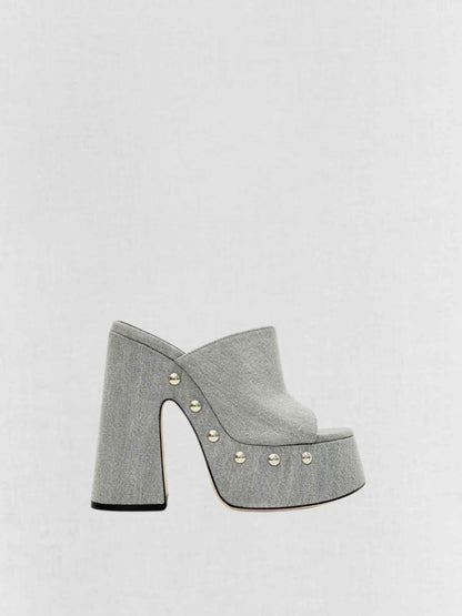 Pre - loved VIC MATIE Grey Size EU 37 Heeled Sandals at Reems Closet