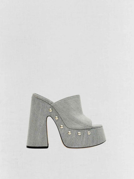 Pre - loved VIC MATIE Grey Size EU 37 Heeled Sandals at Reems Closet