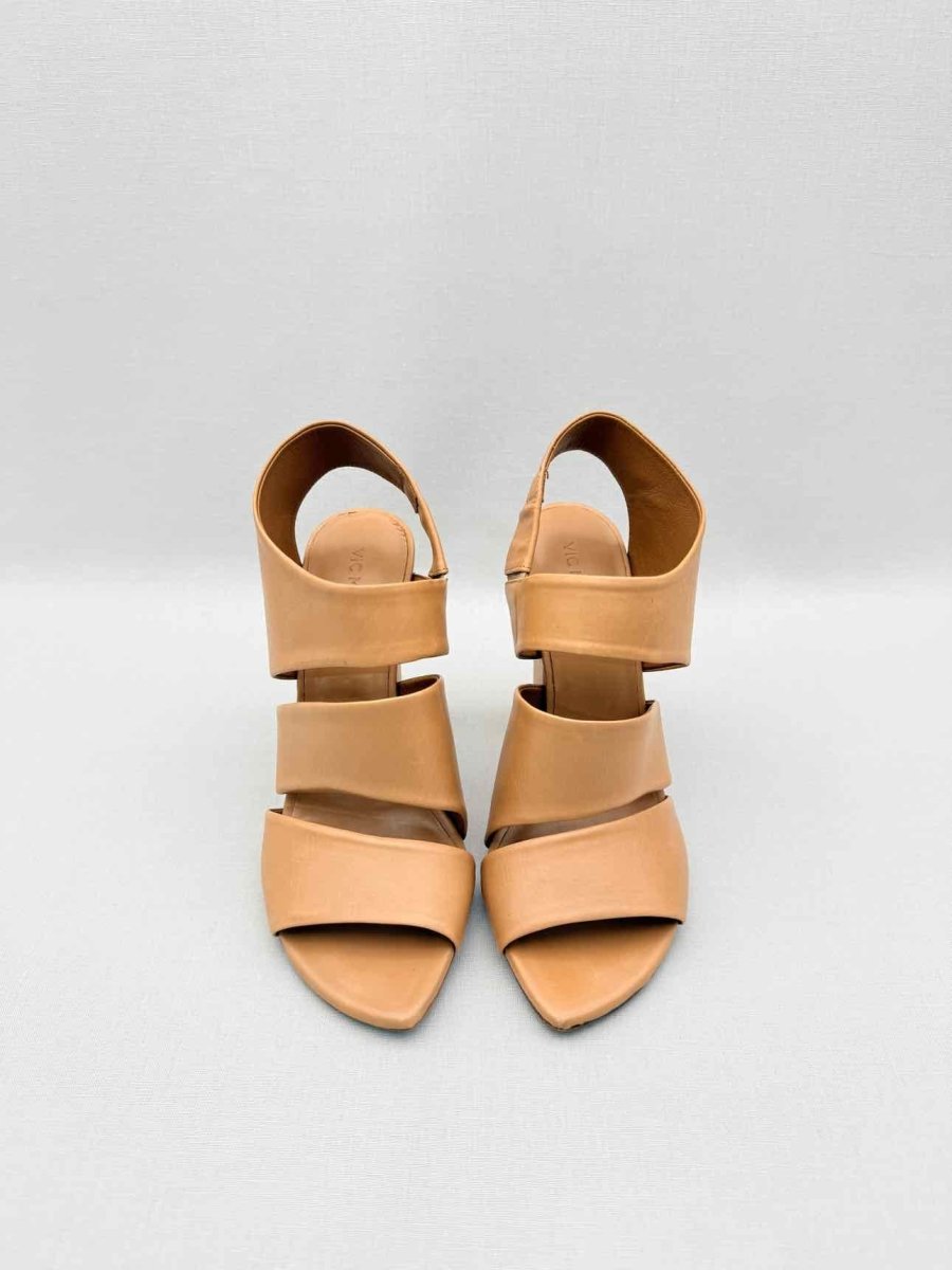 Pre-loved VIC MATIE Tan Size EU 37 Heeled Sandals at Reems Closet