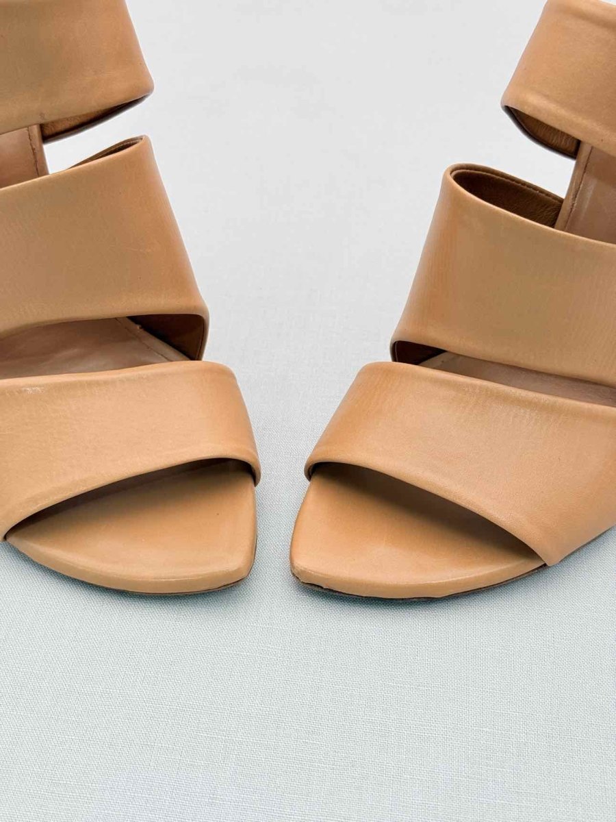 Pre-loved VIC MATIE Tan Size EU 37 Heeled Sandals at Reems Closet