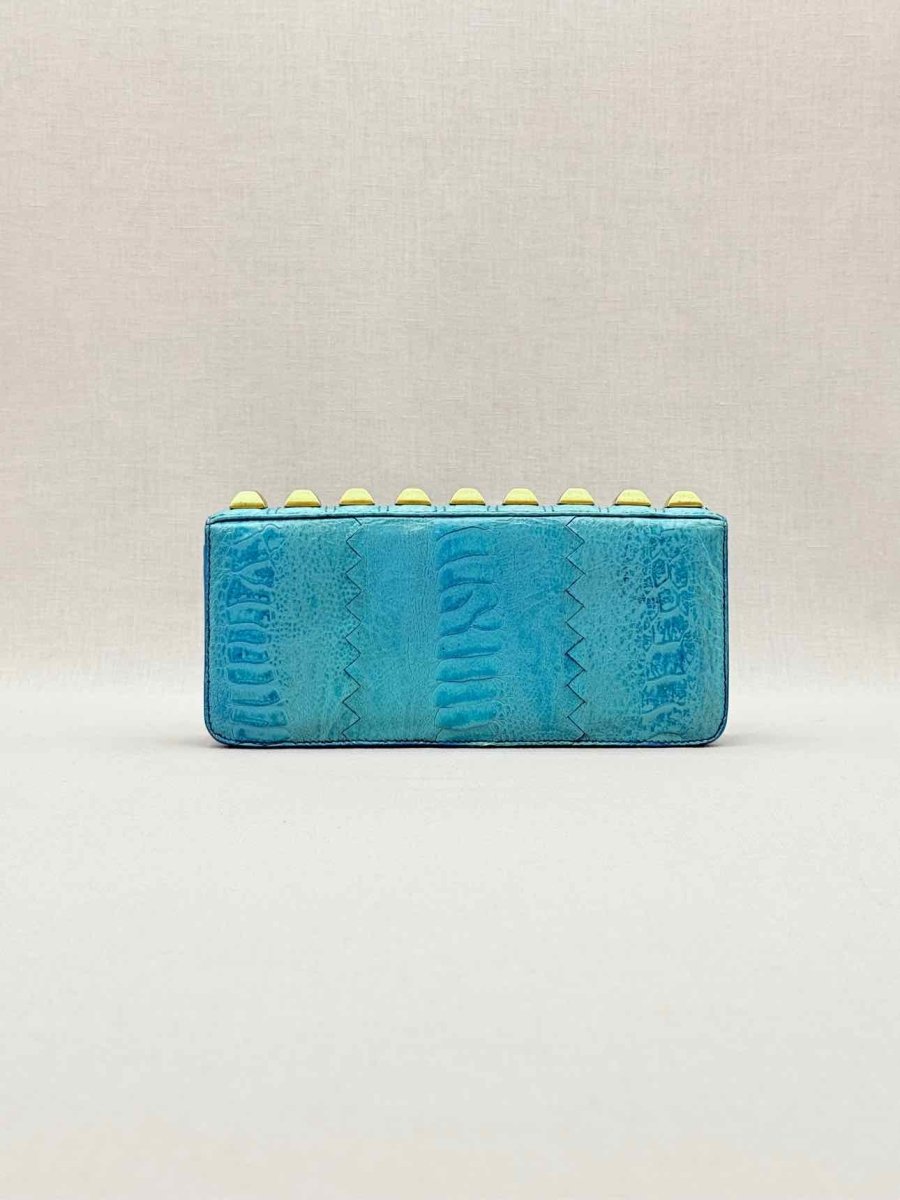 Pre-loved VICTOR HUGO Tortoise Clutch at Reems Closet