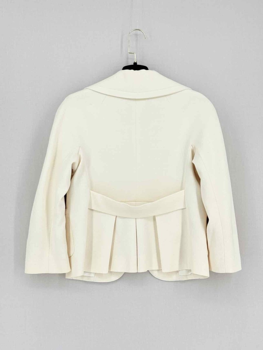 Pre - loved VICTOR VICTORIA Beige Size US 4 Jacket at Reems Closet