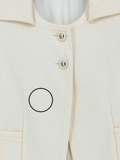 Pre - loved VICTOR VICTORIA Beige Size US 4 Jacket at Reems Closet