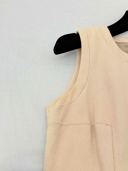 Pre - loved VICTORIA BECKHAM Beige Size US 4 Short Dress at Reems Closet
