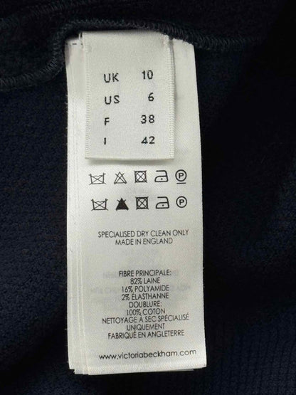 Pre - loved VICTORIA BECKHAM Black Size US 6 Midi Dress at Reems Closet